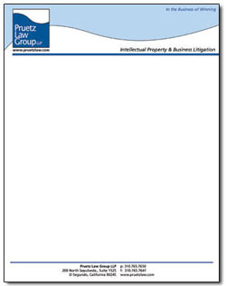 Pruetz Law Letterhead
